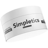 Simpletics Vanilla Hair Clay bottle showcases clean ingredients and strong hold.