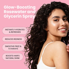 Textura ultrafina del Rosewater Spray, absorción rápida y ligera.