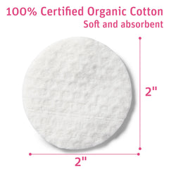 Simply Soft organic cotton rounds soft texture ideal for gentle skincare.