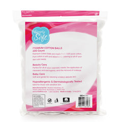 Simply Soft cotton balls nail-polish-remover highlight clean makeup removal with minimal lint.