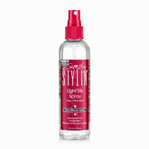 Spray Simply Stylin' para cabello con seda ligera, suavidad y control del frizz.