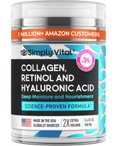 SimplyVital anti-aging face moisturizer jar for daily hydration.