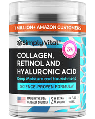 SimplyVital anti-aging face moisturizer jar for daily hydration.