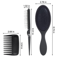 SIMPOR wide-tooth wig comb glides through hair without pulling