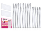 SINAHET Dermaplaning Tool packaging shows 12 blades for convenient home exfoliation