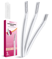 SINAHET Dermaplane Razor for Face shows smooth skin prep for makeup.