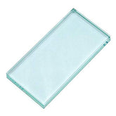 Paleta de vidrio Sinen rectangular para mezclar uñas y cosméticos con precisión.