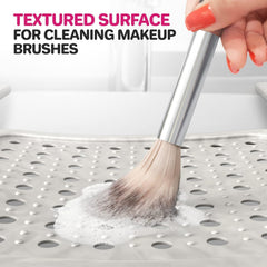Sink Topper heat-resistant mat up to 480°F protecting surfaces during styling.