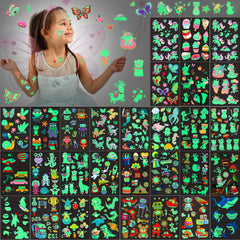 Tatuajes temporales Sinmoe en mariposa: brillos visibles para fiestas infantiles