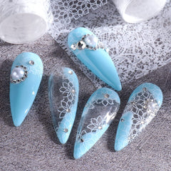 SINSEN nail art adhesive transfer sticker enables quick, precise application