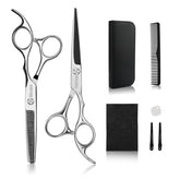 Sirabe hair cutting scissors 6.5-inch close-up shows sharp convex blade.