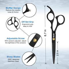 Sirabe thinning shears showing texture control for blended results.