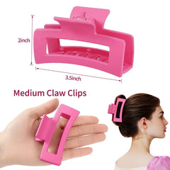 Sisiaipu clip rectangular negro, uso diario sin deslizamiento