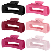 Sisiaipu 4-inch big hair claw clip in black securely grips thick hair
