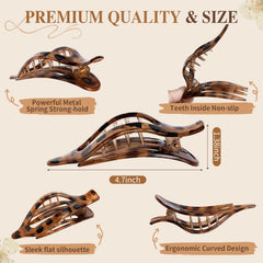 Sisiaipu amber flat hair clip adds stylish touch while holding hair