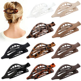 Sisiaipu leopard flat hair clip securing hair for daily activities