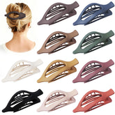 Sisiaipu flat hair clip pack shows 10 colors for versatile styling options.