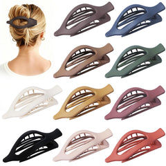 Sisiaipu flat hair clip pack shows 10 colors for versatile styling options.