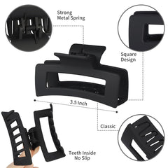Pinza de cabello rectangular Sisiaipu, 3-5 pulgadas, apta para distintos grosores de cabello.