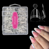 SITELENABY puntas uñas almendra corta, 300 piezas, para extensiones duraderas en casa.