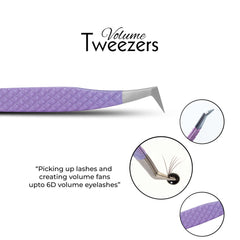 SIVOTE lash tweezers with fiber tips for secure tiny lash pickups