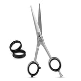 SIZZO hair cutting scissors 6.5-inch blade held for precise professional cuts.