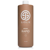 SJOLIE Rapid Spray Tan Solution bottle for fast, even olive-based tanning.
