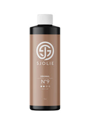 SJOLIE No. 9 spray tan bottle shown for easy, even application.