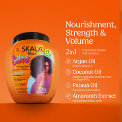 SKALA argan coconut patauá oil blend emphasizes nourishing shine for hair
