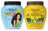 Skalinha Chamomile Baby Shampoo chamomile bottle demonstrates gentle cleansing for delicate hair.