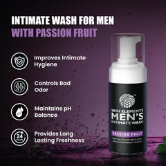 Espuma cremosa de Skin Elements Intimate Wash para higiene diaria.