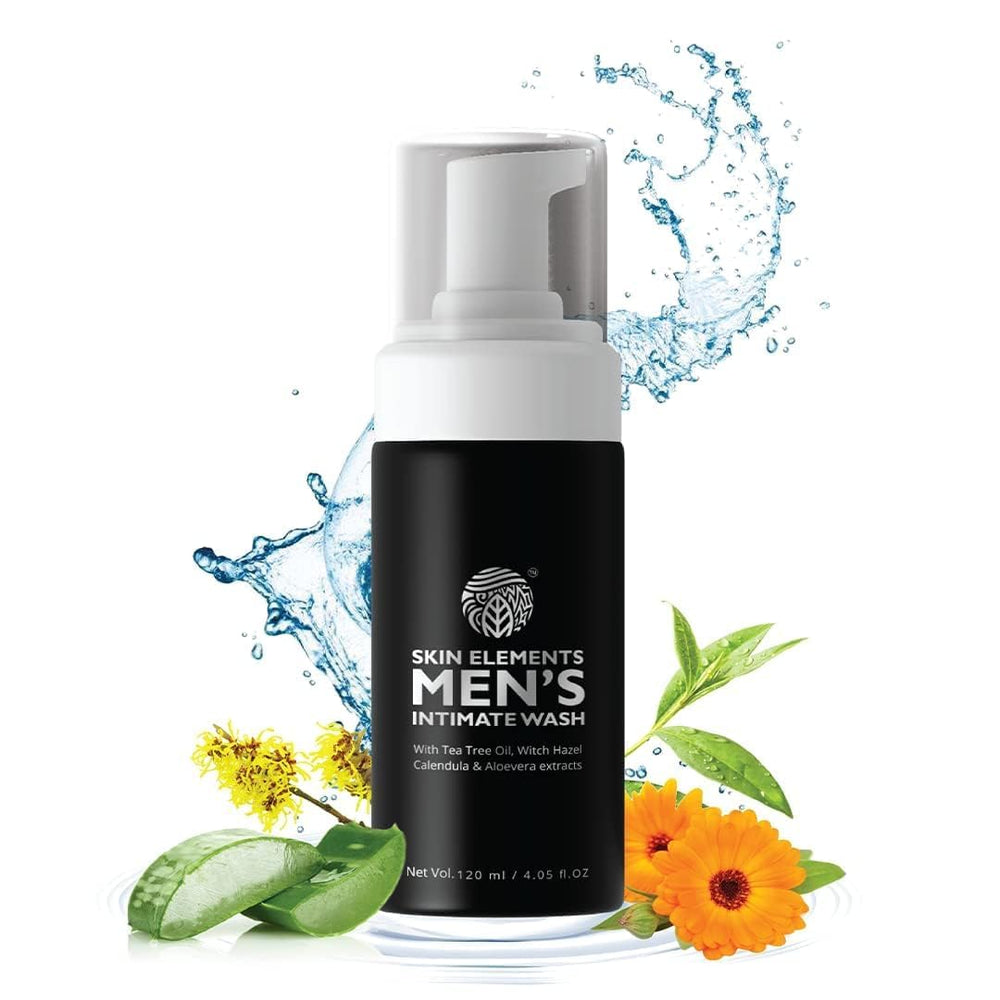 Skin Elements Intimo Hombres: botella-espuma para higiene diaria con limpieza suave.