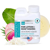 Skin Perfection Leucidal Liquid bottle close-up for natural preservation in DIY skincare