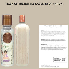 Skin Revolution Ritual Botánico Keratina Orgánica: frasco de aplicación para nutrir y alisar.
