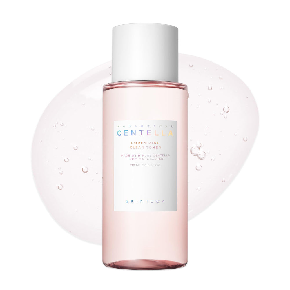 SKIN1004 Poremizing Clear Toner en botella de 210 ml para uso diario y cuidado de poros.