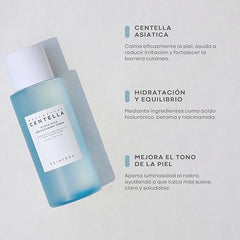 SKIN1004 Hyalu-Cica Toner, textura ligera para hidratación profunda.