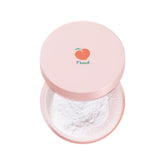 SKINFOOD 1957 Peach Cotton Powder jar close-up for silky finish and oil control.