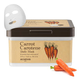 Skinfood Carrot Carotene Daily Mask bulk pack sheet ready for quick hydration