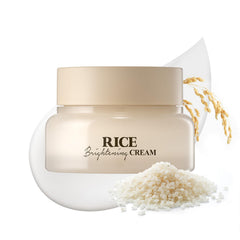 SKINFOOD Rice Brightening Cream, textura ligera para hidratación rápida.