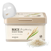 SKINFOOD Rice Daily Mask bulk pack front view with 30 sheets