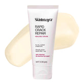 SkinIntegra Rapid Crack Repair Cream jar displaying fragrance-free barrier protection for feet.