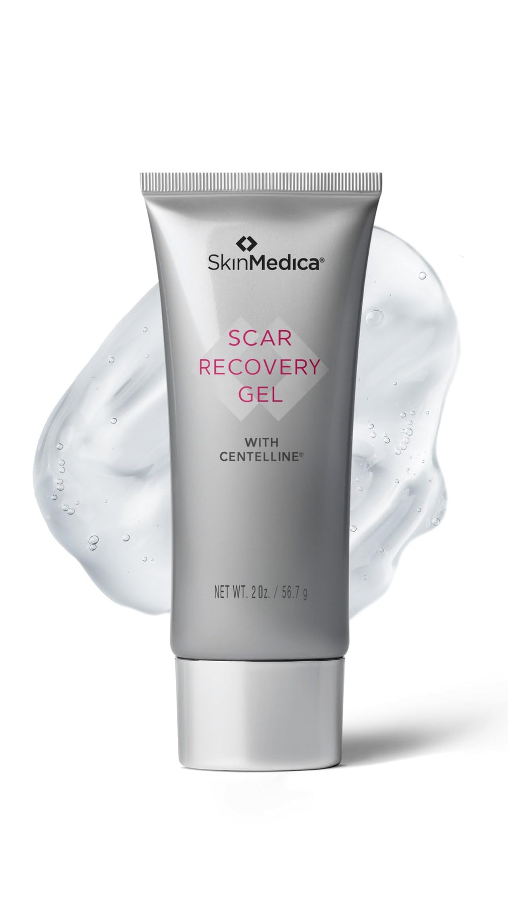 SkinMedica Scar Recovery Gel 2oz bottle demonstrating product for scar reduction