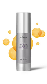 SkinMedica Vitamin C+E Complex bottle highlights daily radiance and nourishment.