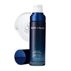 SKINN Deep Wrinkle Serum bottle hero showcasing age-defying formula for smoother, firmer skin.