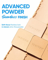 SKINTIFIC Ultra Cover Powder controla el aceite para un acabado mate durante el día.