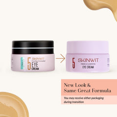 SkinWIT Eye Cream hyaluronic close-up emphasizes hydration and plumpness.