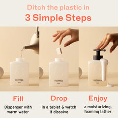 Skipper pack de 6 tabletas jabón de manos, conveniencia diaria
