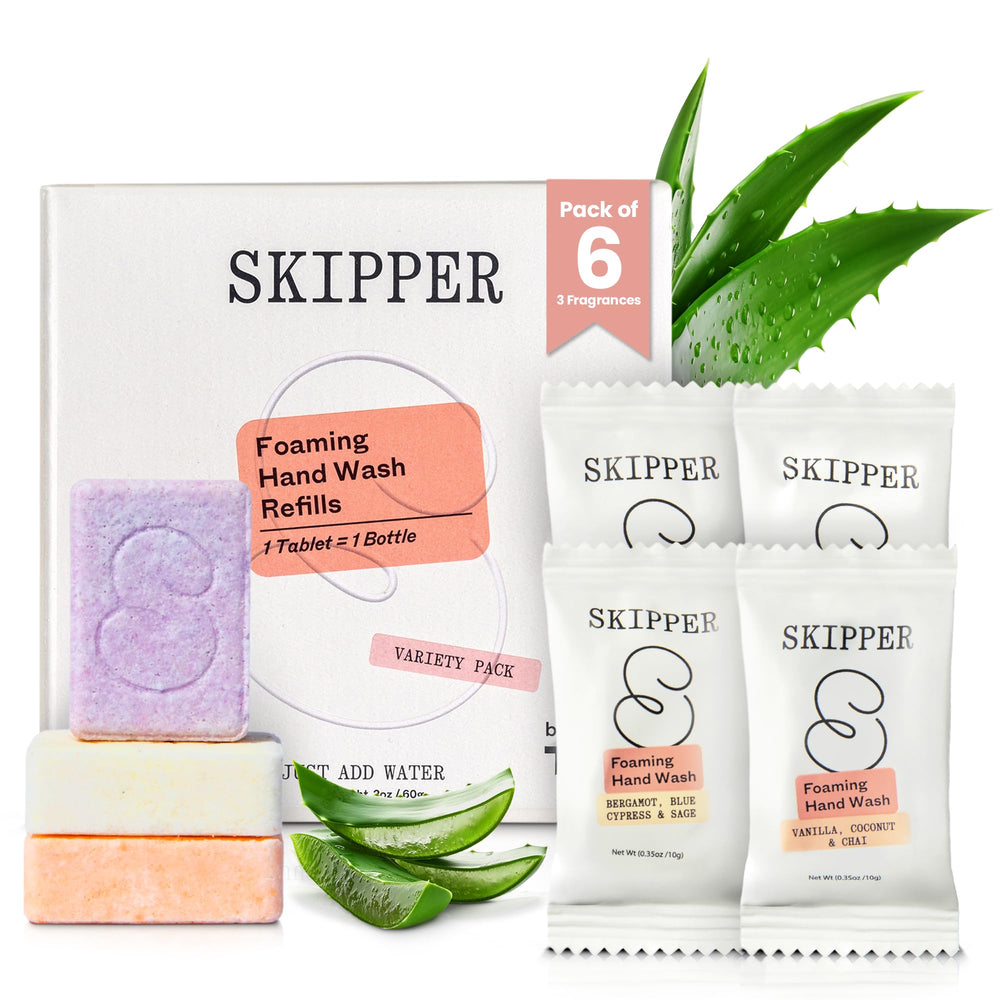 Skipper Tirtyl tableta jabon manos en espuma para uso diario