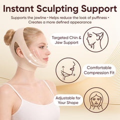 SKULT Collagen Face Sculpt Wrap has adjustable design for comfortable fit.