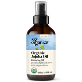 Sky Organics Aceite de Jojoba, botella de 120 ml, hidratación suave para la piel.